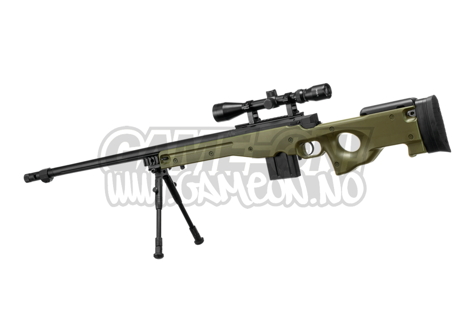 Well - L96 AWP FH Oppgradert Sniper Rifle Set - OD