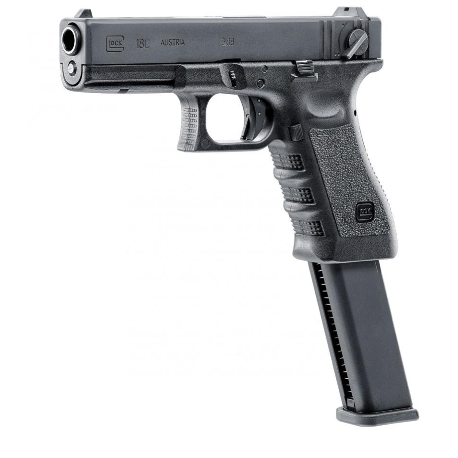 Glock 18C Semi/Fullauto Gass Softgun med Blowback